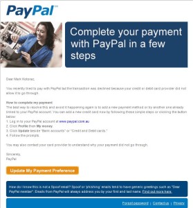 paypal scams